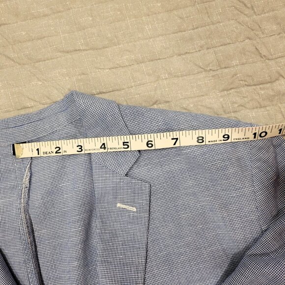 J Crew Thompson, Slim Fit, Summer Weight Blazer, White and Navy - Picture 7 of 10